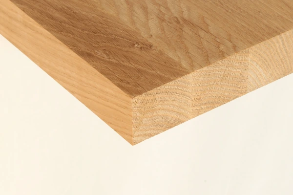 Eiche Leimholzplatte A/B mit durchgehender Lamelle – nach Maß 3
