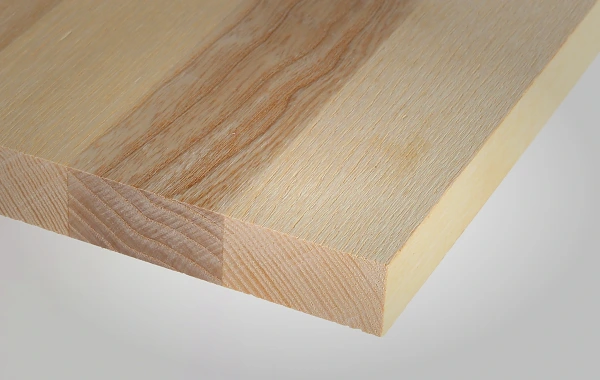 Esche Leimholzplatte A/B mit durchgehender Lamelle – nach Maß 3