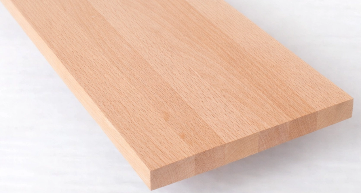 Massivholzplatte Buche mit durchgehenden Lamellen